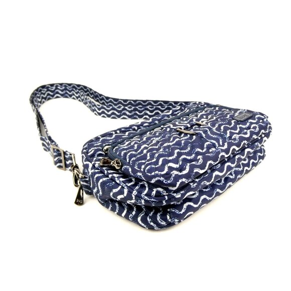 Lug Blue & White Carousel RFID Crossbody Bag - Picture 2 of 13